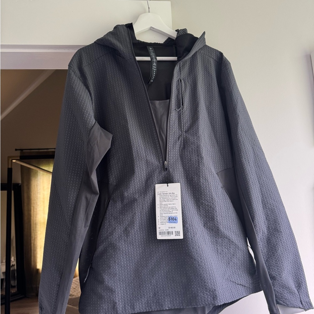 Lululemon Men’s Cool Terrain 3/4 Zip Hooded Jacket